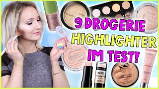 9 DROGERIE HIGHLIGHTER IM TEST WELCHER IST DER BESTE Drogerie Duell  TheBeauty2go [upl. by Stoat]