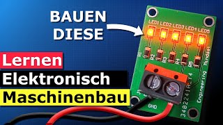 Entwurf und Bau einer Leiterplatte  SMDLED  Elektronik lernen [upl. by Waverley51]