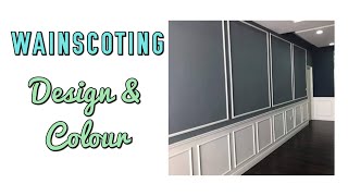 Wainscoting wall design and color home deco dinding diy howto [upl. by Manthei]