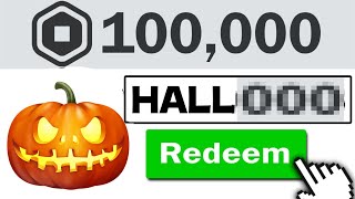 This SECRET Promo Code Gives FREE ROBUX Roblox Halloween 2023 [upl. by Eirolam]