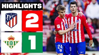 ATLÉTICO DE MADRID 2  1 REAL BETIS  RESUMEN LALIGA EA SPORTS [upl. by Erlina145]