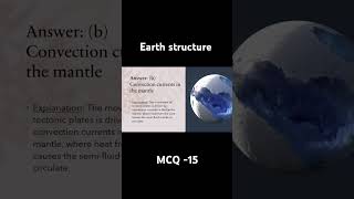 Earths Structure Plate Tectonics Earthquakes and Volcanism MCQ15   ShortsEarthStructureMCQ [upl. by Rondi]