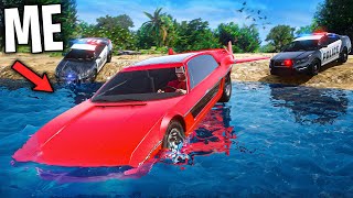 running from Cops with BOAT CARS in GTA 5 RP [upl. by Gavette25]