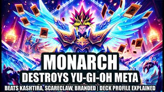 Monarch Destroys YuGiOh Meta  7 Ranked Duels  Deck Profile Explained [upl. by Tess]