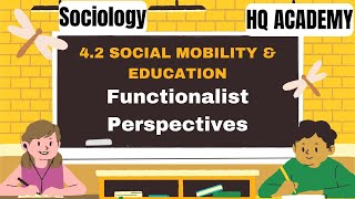 3 Social Mobility Education  Functionalist perspective  Cambridge A LevelSociology 9699 [upl. by Garibull920]