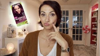 HOW I COLOR MY HAIR AT HOME  GARNIER NUTRISSE  YOUNG WILD AND POLISHED [upl. by Ekusuy139]