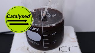 Synthesis of aniline from benzamide using the Hoffman rearrangement reaction [upl. by Onfroi]