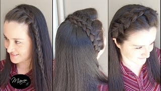 Diademas con trenzas 3 opciones  Three headband braids  Marce DIY [upl. by Eener179]