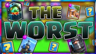 WINNING WITH THE WORST CARDS in Clash Royale [upl. by Enar487]