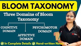 Bloom Taxonomy  Domains of Learning  Cognitive Affective Psychomotor Domain [upl. by Oznofla]