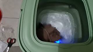 REVIEW JUJUR FOLDING WASHING MACHINE ONE HOME  MESIN CUCI MINI  MESIN CUCI PORTABLE [upl. by Ravens330]