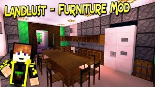 Landlust Furniture Mod  Decoraciones Sencillas  Minecraft 1122 – 1102  Review Español [upl. by Amalea]