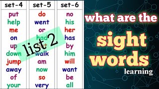 sight words  tricky words  popcorn words  high frequency words [upl. by Ianthe508]