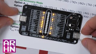 Kieszonkowy tester przewodów USBC  C2C caberQU [upl. by Sinylg]