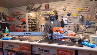 Biggest and baddest chainsaw NEW STIHL MS881 Magnum [upl. by Curcio]