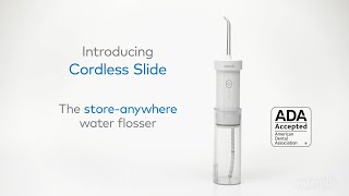 How To Use the Waterpik™ Cordless Slide Water Flosser [upl. by Leatri]