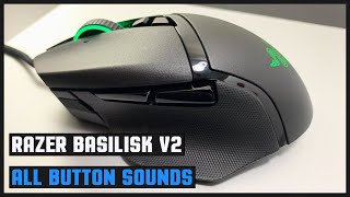 Razer Basilisk V2 All Button Sounds [upl. by Salinas32]