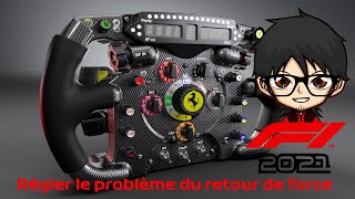 Tuto F1 2021 PC Comment régler le problème du retour de force [upl. by Lizzy]