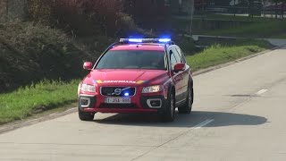 Ambulance  Ladderwagen  Officier  Brandweer Oudenaarde [upl. by Ano]