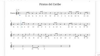 Piratas del Caribe para flauta dulce [upl. by Adachi]