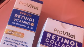 Provital serum et creme retinol [upl. by Tali]