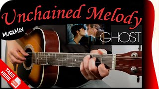 UNCHAINED MELODY 👻  The Righteous Brothers  GUITAR Cover  MusikMan N°115 [upl. by Aneerbas]