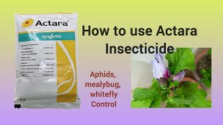 How to use Actara insecticide gardening insecticides insectcontrol terracegarden [upl. by Ellehcyt]