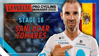 La Vuelta 2022  Stage 16  Sanlucar de Barrameda  Tomares  Pro Cycling Manager 2022 [upl. by Hakceber]