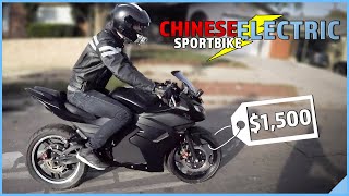 CHINESE ELECTRIC SPORTBIKE  What is the RANGE on ONE CHARGE [upl. by Yznil]