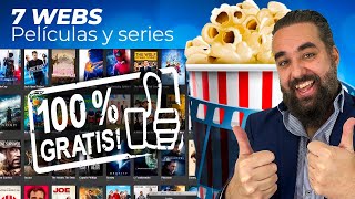 7 webs para ver películas y series GRATIS 2023 [upl. by Remos]