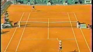 Steffi Graf Backhand Slice Slow Motion [upl. by Aratahs]