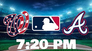 MLB BASEBALL NATIONALS VS BRAVES LIVE SCOREBOARD [upl. by Dyna558]