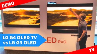 LG G4 OLED TV 2024 vs G3 Demo  LG Alpha 11 processor features [upl. by Nerrot673]