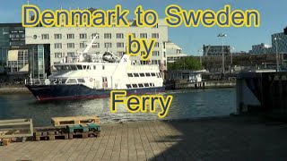 Helsingor Denmark to Helsingborg Sweden by Ferry 2022 [upl. by Notlad]