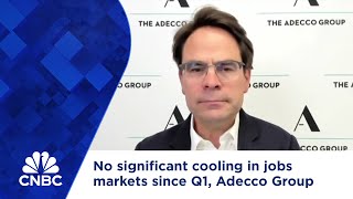 No significant cooling in jobs markets since Q1 Adecco Group CFO says [upl. by Tati]