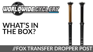 Whats In The Box Fox Shox Transfer Dropper Post [upl. by Naujet127]