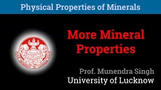 More Mineral Properties  Physical Properties of Minerals 910 [upl. by Ejrog978]