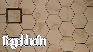 Tegeldrain Hexagon douche vloer [upl. by Kahn581]