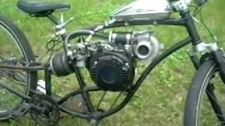 turbocharged 4 stroke Motorized Bike [upl. by Roel146]