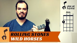 Wild Horses Rolling Stones Piano Cover Lesson with ChordsLyrics [upl. by Ahsenak783]