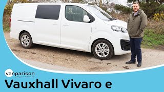 2021 Vauxhall Vivaro e Review  A fully electric van  Vanparison [upl. by Aradnahc]