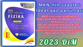 MKNnin əsaslarıİdeal qaz qanunları 1ci hissə DİM 2023 Fizika test toplusu [upl. by Christos]