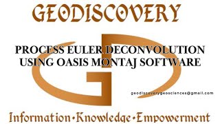 Process Euler Deconvolution using Oasis montaj software Part 2 [upl. by Erialc]