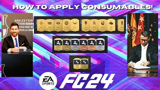 How To Apply Consumables｜FC24 Ultimate Team [upl. by Ennaira]