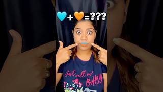 Crazy Lipstick Mixing Technique 🩵🧡😳❓❓❓shorts makeuphacks trendingshorts [upl. by Tench]