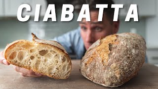 CIABATTA Crispy Crust✔️ Silky Open Crumb✔️ Biga ✔️ [upl. by Petit]