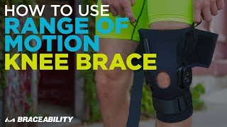 How To Put On Hinged Knee Brace KN76  Ober Health [upl. by Reffinej]