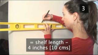 How To Put Up Shelves On Dry Wall Or Plasterboard [upl. by Alithia]