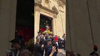 Montescaglioso SANROCCO festa2024 UscitaProcessione dallachiesamadre fiestas Festivals [upl. by Anoirtac]