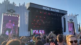 IDLES  Never Fight A Man With A Perm  NOS Alive 2023  Portugal [upl. by Jacobsohn512]